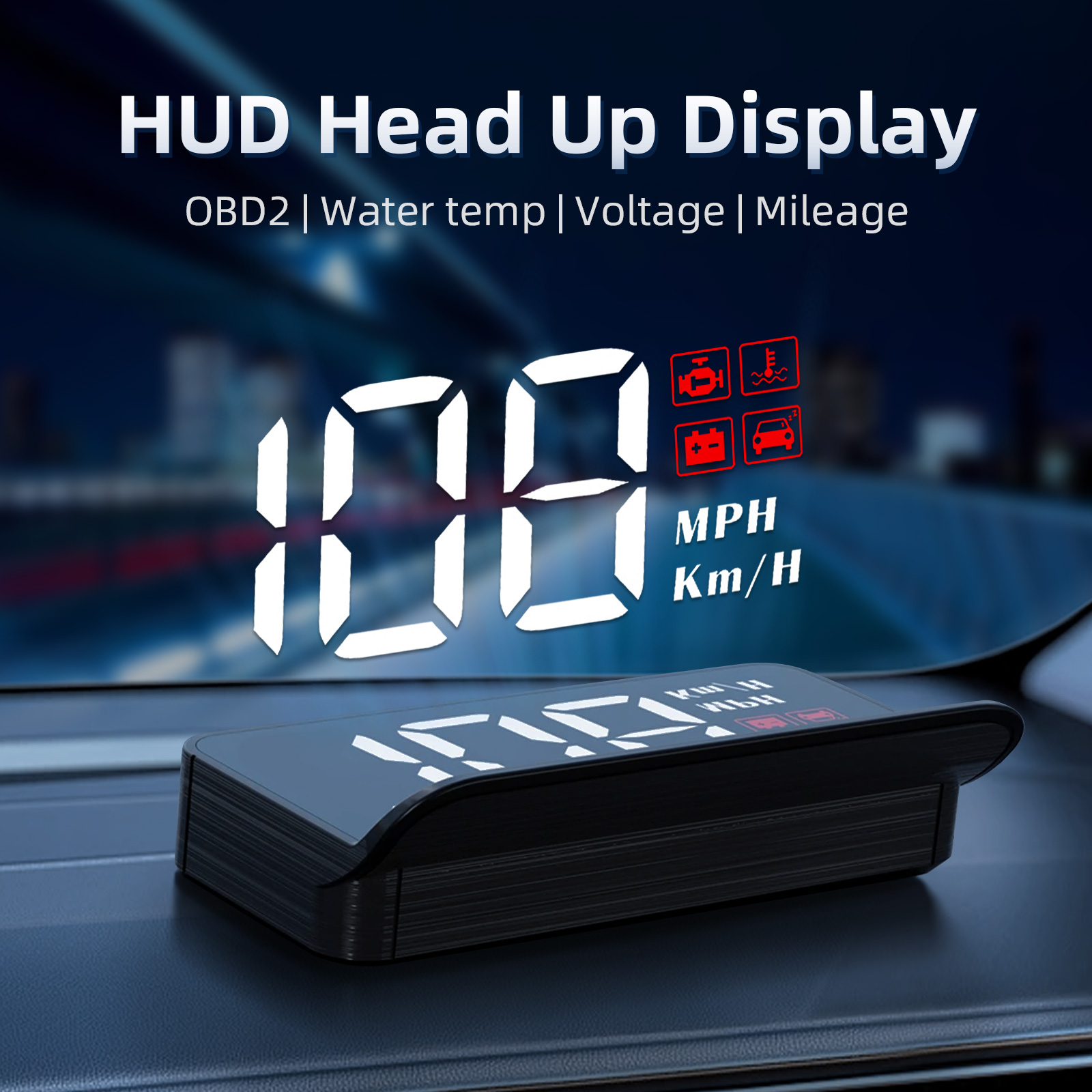 Anemometer Wind Speed - M3 HUD Obd2 شاشة عرض علوية
