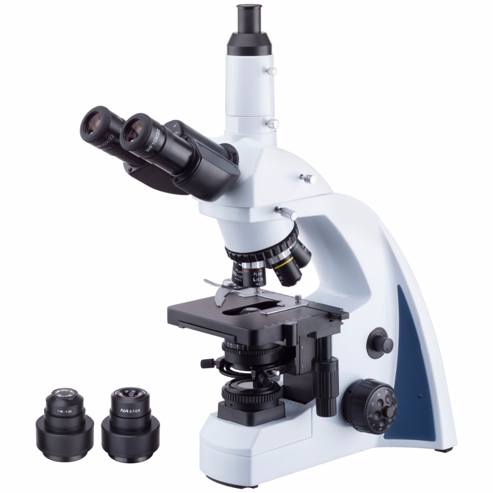 Amscope Microscope Compound 40X-1000X - AmScope إنفينيتي مصحح داركفيلد ثلاثي العينيات