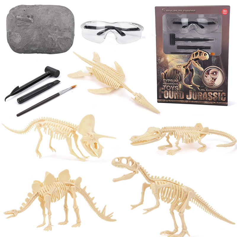 Science Kit - مجموعة تنقيب عن حفريات الديناصورات STEM،