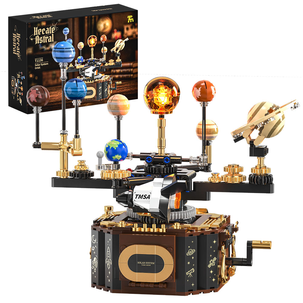 Solar System Orrery - مجموعة مكعبات بناء نموذج كوكب الأرض