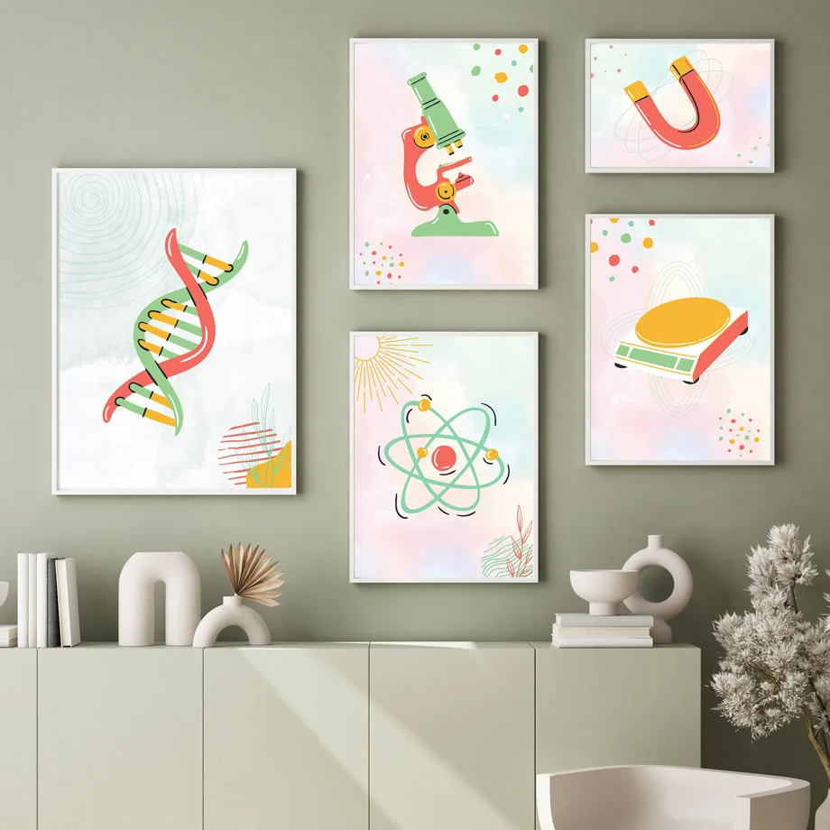 لوحات فنية جدارية بتصميم مينيم - مراجعة Science Nursery وسعره