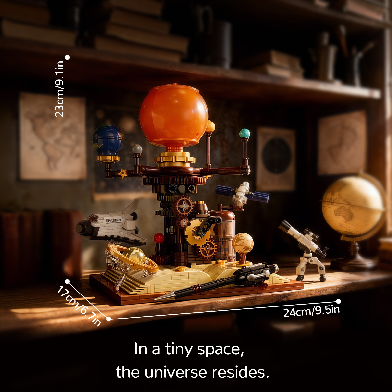 نموذج نظام شمسي من قطع البناء، - مراجعة Solar System Orrery وسعره