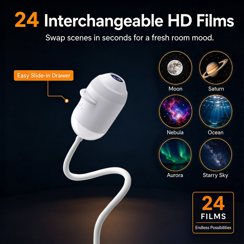جهاز عرض ضوئي ديناميكي لسماء ا - مراجعة Planetarium Projector Home وسعره